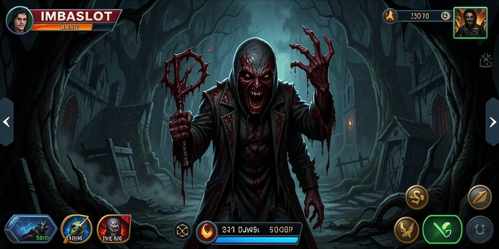 Tampilan gameplay mencekam dari IMBASLOT yang penuh dengan ketegangan.