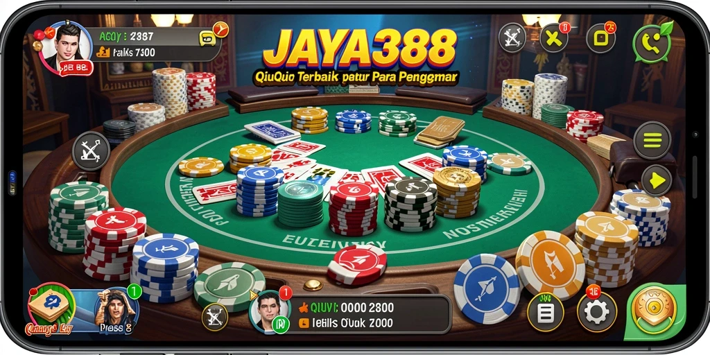 Menampilkan tampilan menarik saat bermain QiuQiu.