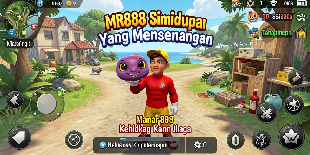 Tangkapan layar gameplay MR888 menampilkan karakter yang berinteraksi dalam lingkungan yang dinamis.