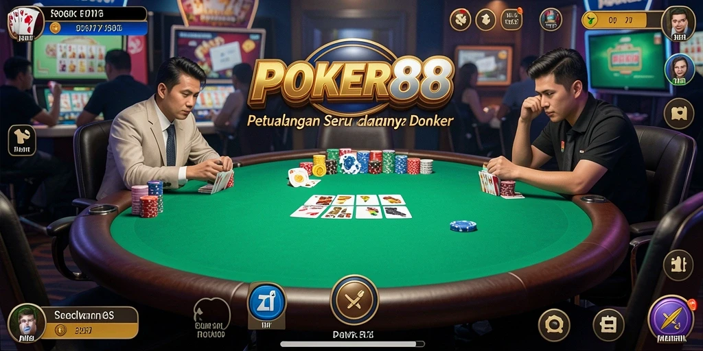 Screenshot gameplay POKER88 menampilkan suasana petualangan yang mendebarkan.