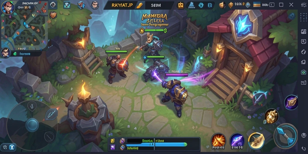 Tampilan seru dan dinamis dari gameplay RAKYATJP.